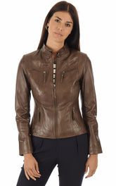 Women Genuine Leather Jacket WJ 12
